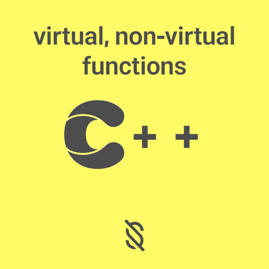 تفاوت بین virtual و non virtual functions در C++